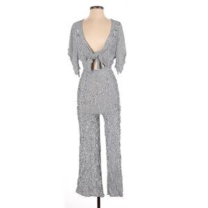 Audrey 3+1 Black Pin Stripe Cut Out Jumpsuit vacation lounge